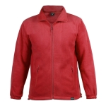 Fleece jas gemaakt van gerecycled plastic 280 g/m2 MKT Diston kleur rood