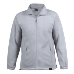 Fleece jas gemaakt van gerecycled plastic 280 g/m2 MKT Diston kleur grijs