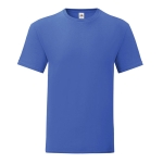 Katoenen zeefdruk T-shirt bedrukken 150 g/m2 Fruit of the Loom kleur blauw