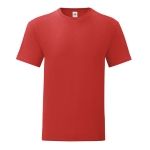 Katoenen zeefdruk T-shirt bedrukken 150 g/m2 Fruit of the Loom kleur rood