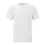 Katoenen zeefdruk T-shirt bedrukken 150 g/m2 Fruit of the Loom kleur wit