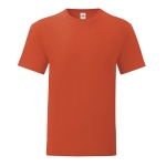 Katoenen zeefdruk T-shirt bedrukken 150 g/m2 Fruit of the Loom kleur donker oranje