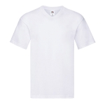 Katoenen bedrukte T-shirt van 150 g/m2 Fruit of the Loom kleur wit