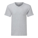 Katoenen bedrukte T-shirt van 150 g/m2 Fruit of the Loom kleur grijs