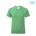 Meisjes T-shirt van 100% katoen 150 g/m2 Fruit of the Loom kleur groen tweede weergave