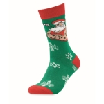 Kerstsokken in geschenkdoos grote maten 43-46 Comfy kleur groen