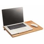 Bamboe laptopstandaard met ventilatiegaten Mini Desk kleur hout derde weergave