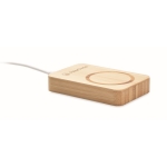 Bamboe magnetische oplader bedrukken met 4.000 mAh Powerbank kleur hout hoofdweergave tweede weergave