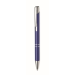 Pen van gerecylced aluminium met blauwe inkt Aster Recycled kleur koningsblauw zesde weergave