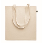 Boodschappentas van gerecycled katoen 140 g/m2 Recycled Cotton kleur naturel tweede weergave