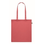 Tas van gerecycled katoen in de kleur 140 g/m2 Recycled Cotton Kleuren kleur rood