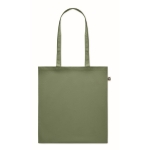 Tas van gerecycled katoen in de kleur 140 g/m2 Recycled Cotton Kleuren kleur groen