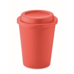 Koffiebeker to go bedrukken 300ml TakeAway Minimal kleur rood