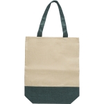 Tote bags bedrukken met linnen look 150 g/m2 Sunset kleur groen eerste weergave