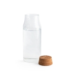 Borosilicaatglazen fles met kurkstop 800 ml Crystal Juice kleur naturel vierde weergave