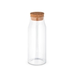 Glazen fles met grote capaciteit van borosilicaatglas 1L Crystal Brunch kleur naturel