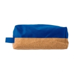 Toilettassen van gekleurd polyester en kurk Cork kleur blauw eerste weergave