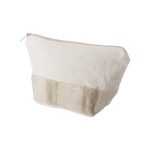 Eenvoudige toilettas van 280 g/m2 bedrukken Craft kleur beige derde weergave