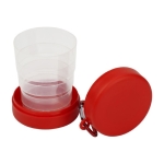 Opvouwbaar glas om pillen in te bewaren 220 ml Pillcup Colors kleur rood tweede weergave