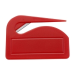 Kunststof briefopener als cadeau Colors kleur rood eerste weergave