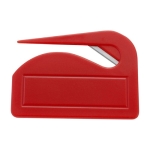 Kunststof briefopener als cadeau Colors kleur rood tweede weergave