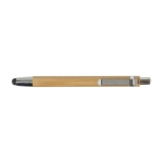 Touch pen met zilveren afwerking bedrukken Multifunctioneel Bamboo kleur hout eerste weergave