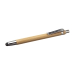 Touch pen met zilveren afwerking bedrukken Multifunctioneel Bamboo kleur hout vijfde weergave