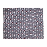 Fleece dekens met kerstprint bedrukken 260 g/m2 Kerst kleur grijs eerste weergave