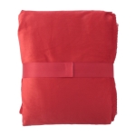 Dekens bedrukken met schapenvacht-touch 190 g/m2 Soft Touch kleur rood derde weergave