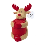 Knuffelbeer met kerstmuts en pooldeken personaliseren Bear kleur meerkleurig met jouw bedrukking