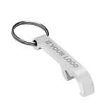 Glanzende metalen sleutelhanger opener bedrukken Functional kleur zwart met jouw bedrukking