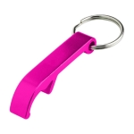 Glanzende metalen sleutelhanger opener bedrukken Functional kleur fuchsia eerste weergave