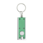 Promotionele sleutelhanger van gekleurd plastic met LED-zaklamp Light kleur groen tweede weergave