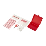 Rode plastic EHBO-kit personaliseren Basic kleur rood derde weergave