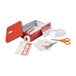 Metalen EHBO-kit in blik inclusief accessoires Metallic Box kleur rood zevende weergave