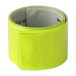 Reflecterende neon-kunststof armband met zachte binnenvoering kleur geel eerste weergave