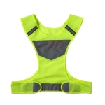 Reflecterend zichtbaarheidsvest met 3 gele lampjes kleur neon geel eerste weergave