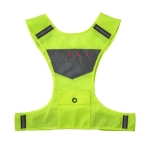 Reflecterend zichtbaarheidsvest met 3 gele lampjes kleur neon geel derde weergave