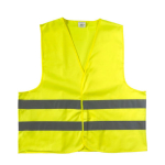 Reflecterend vest met zichtbaar logo, maat XL kleur neon geel