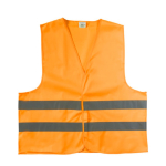 Reflecterend vest met zichtbaar logo, maat XL kleur neon oranje