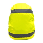 Polyester rugzakhoes met logo High Visibility kleur neon geel tweede weergave