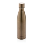 Thermosfles van gerecycled staal 500 ml Lane Recycled kleur bruin vijfde weergave