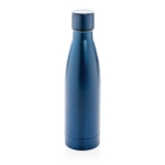 Thermosfles van gerecycled staal 500 ml Lane Recycled kleur donkerblauw vijfde weergave