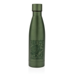 Thermosfles van gerecycled staal 500 ml Lane Recycled kleur donkergroen