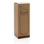 Gerecyclede thermosfles met originele dop 600ml Land Recycled kleur wit tweede weergave met doos