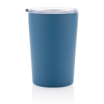 Thermosbeker van gerecycled staal met handvat 420 ml Premium Recycled kleur blauw vierde weergave