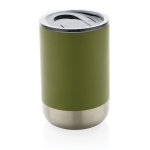 Gerecyclede thermosbeker met non-drip deksel 360ml Inspire Recycled kleur miliair groen vijfde weergave