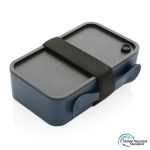 Lunchbox bedrukken van 93% gerecycled plastic 1,2L Carry Recycled kleur marineblauw