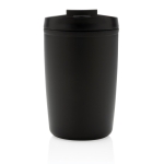 Thermosbeker gemaakt van gerecycled plastic 300ml Nomad Recycled kleur zwart vierde weergave