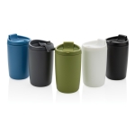 Thermosbeker gemaakt van gerecycled plastic 300ml Nomad Recycled kleur zwart weergave algemeen